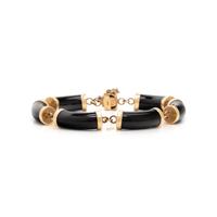 ROSE GOLD AND BLACK NEPHRITE BRACELET