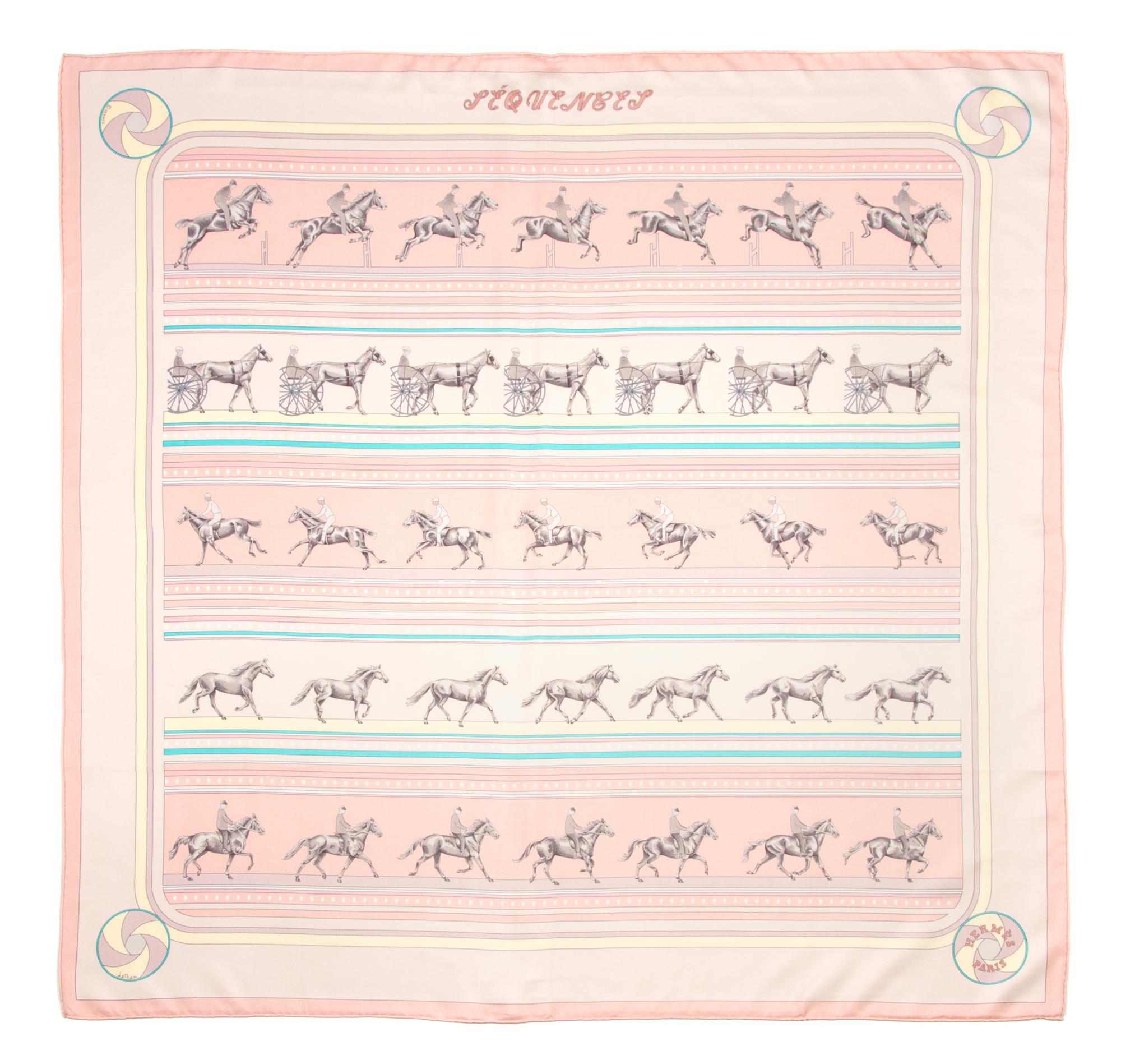 An Hermes 90cm Silk Scarf, 36"x36".