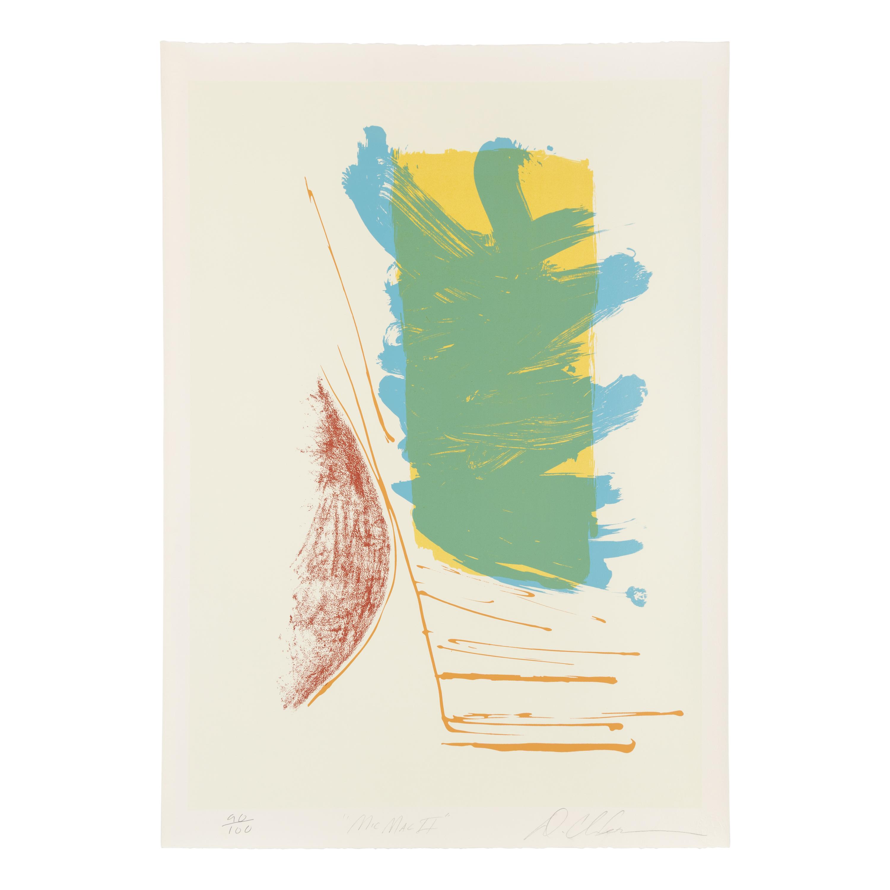 Dan Christensen (American, 1942-2007) — Jivaro I, Jivaro II, MicMac I, and MicMac II (four works)