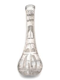 Haida Figural Silver Ladle