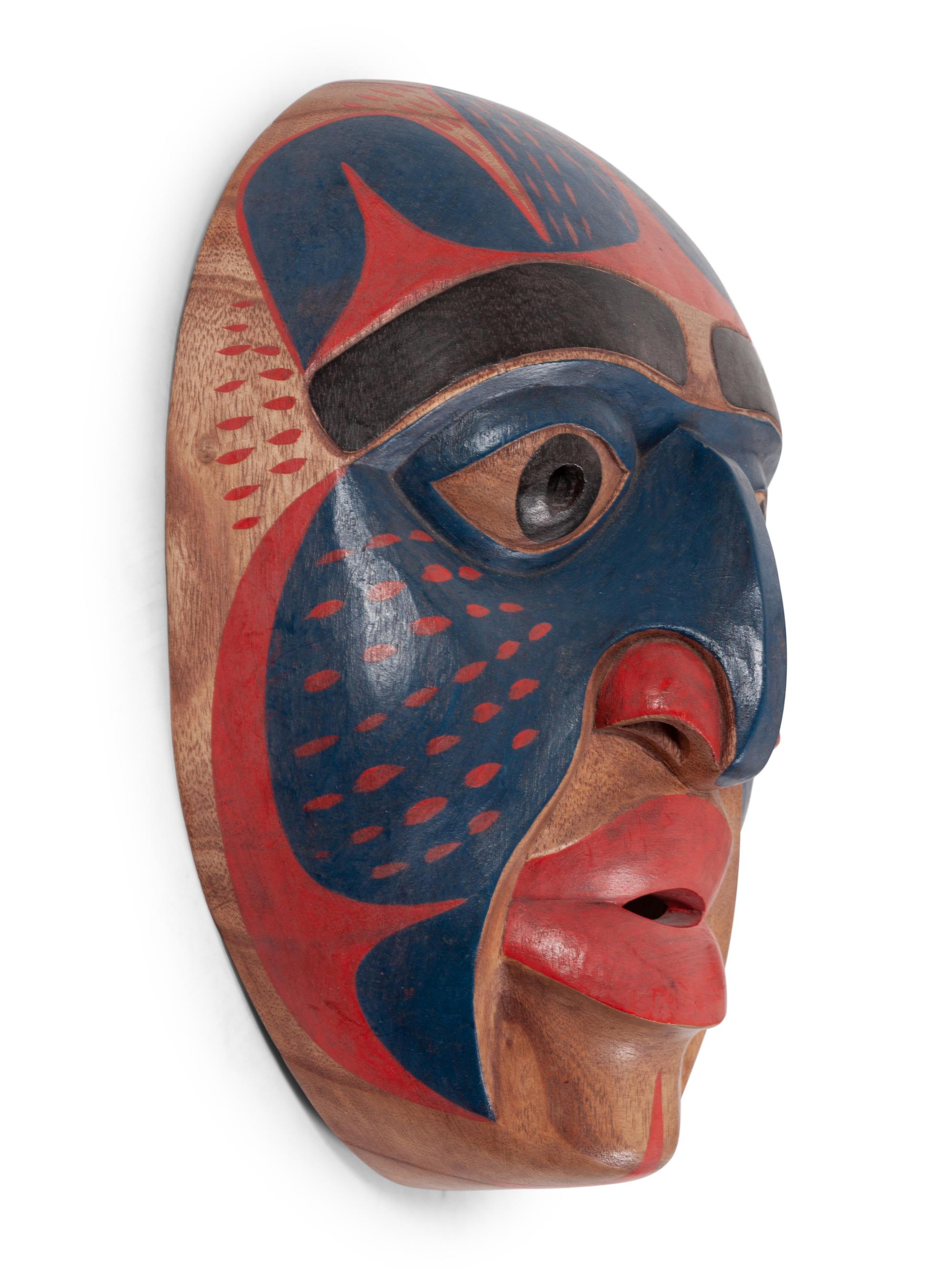 Decorative Northwest Coast-Style Carved Mask