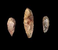 Three Neolithic Flint Hand Axes