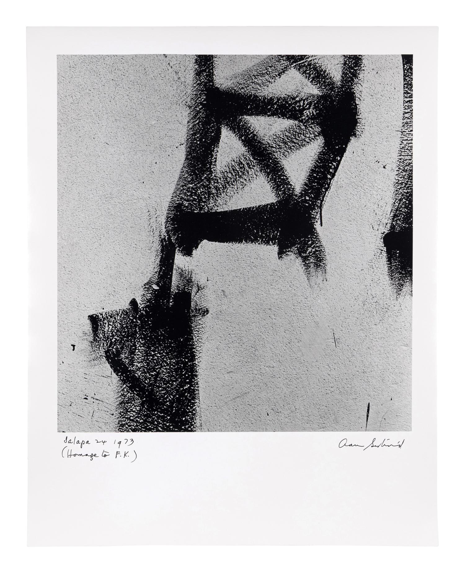 Aaron Siskind (1903-1991) Jalapa 24 (Homage to Franz Kline), 1973