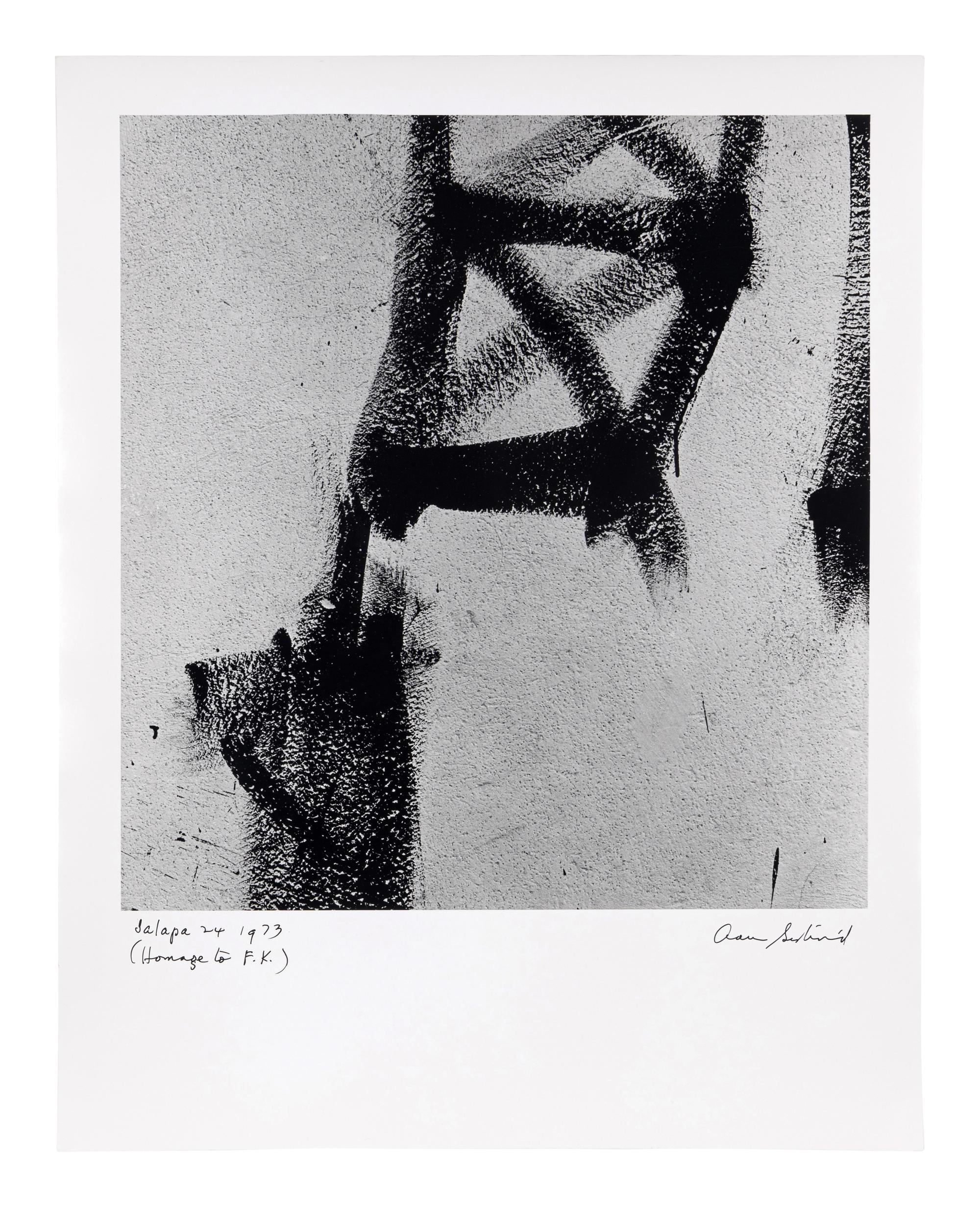 Aaron Siskind (1903-1991) Jalapa 24 (Homage to Franz Kline), 1973
