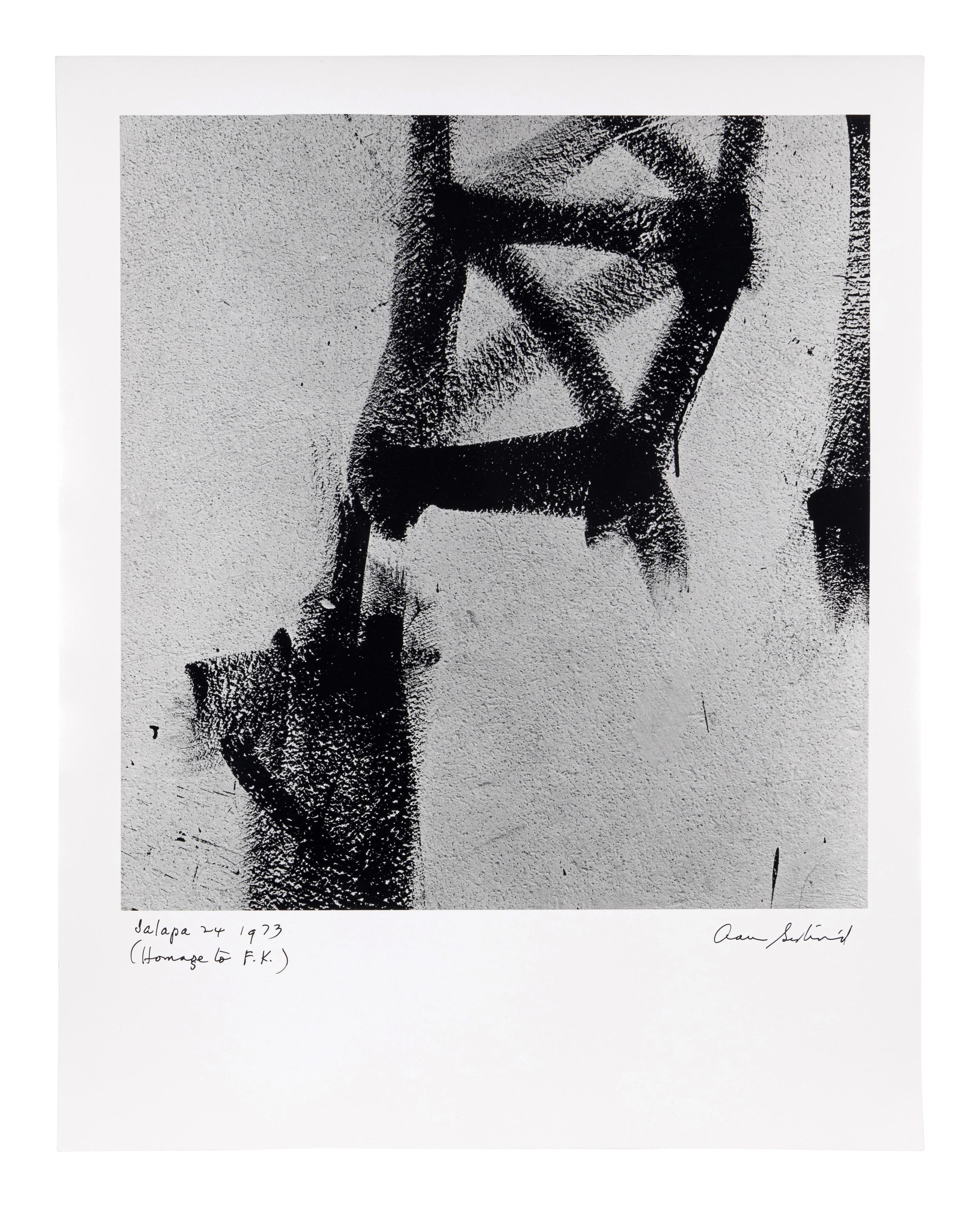 Aaron Siskind (1903-1991) Jalapa 24 (Homage to Franz Kline), 1973
