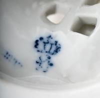 A Pair of Sitzendorf Porcelain Urns