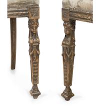 A Pair of Neoclassical Painted Side Chairs