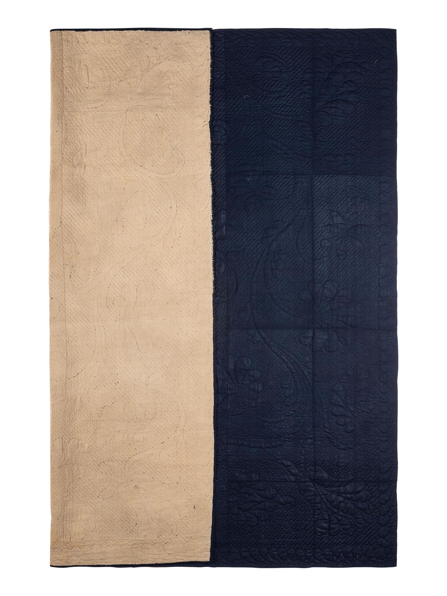 An Indigo Dyed Linsey Woolsey Quilt