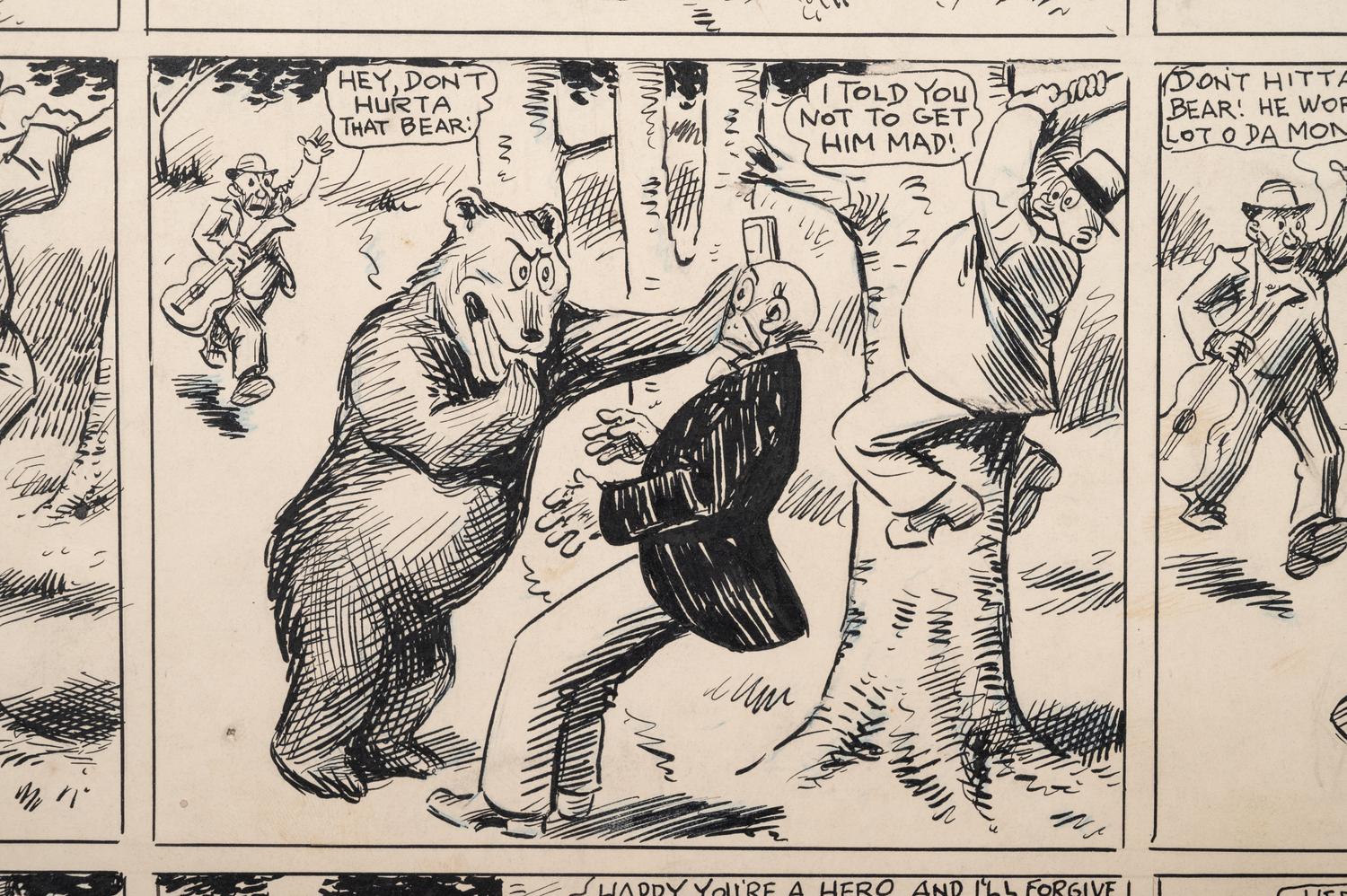 A Thirteen-Panel Comic Strip by Frederick Burr Opper (American, 1857-1937)