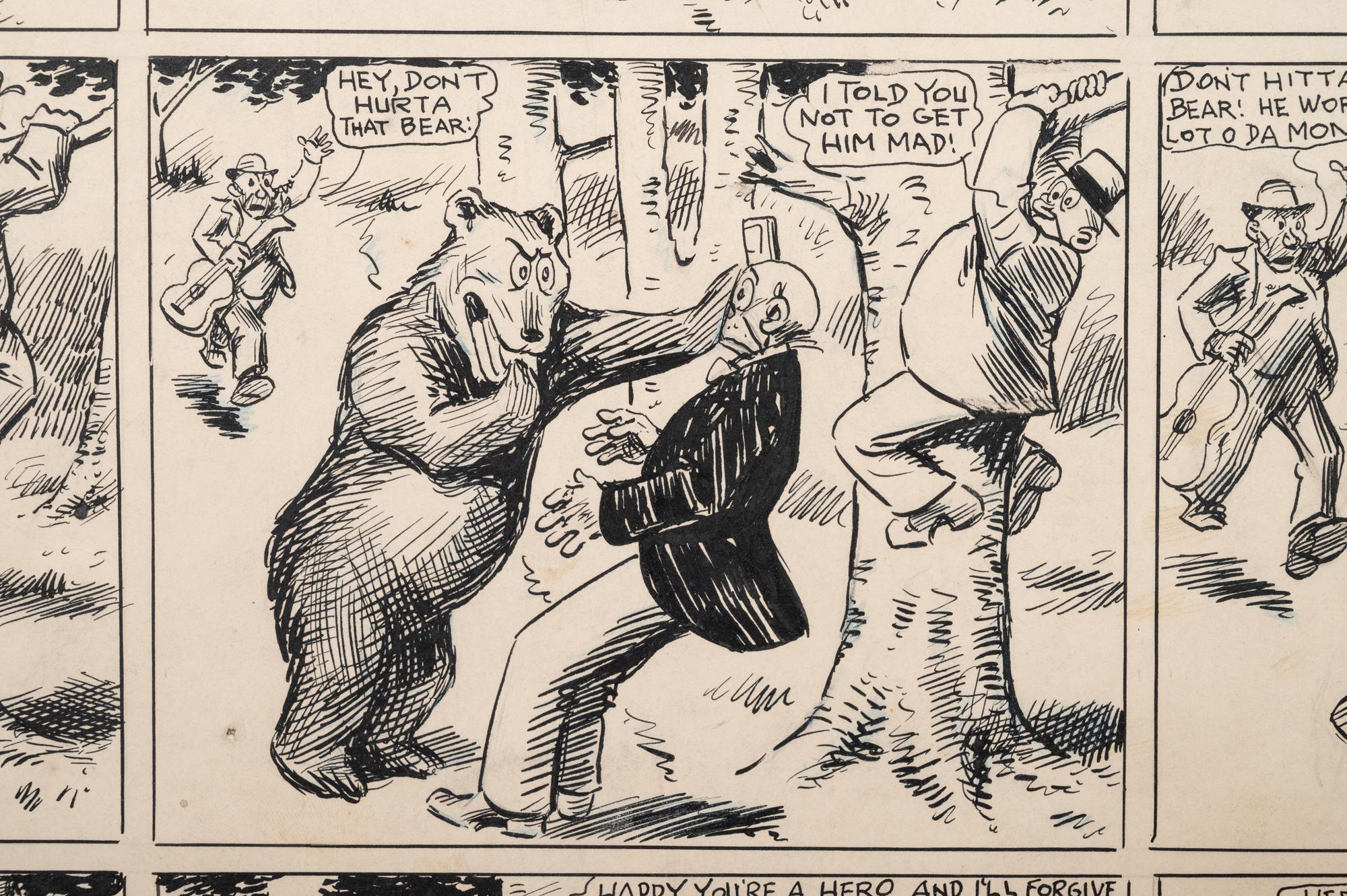 A Thirteen-Panel Comic Strip by Frederick Burr Opper (American, 1857-1937)