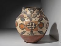 Acoma Four-Color Pottery Olla