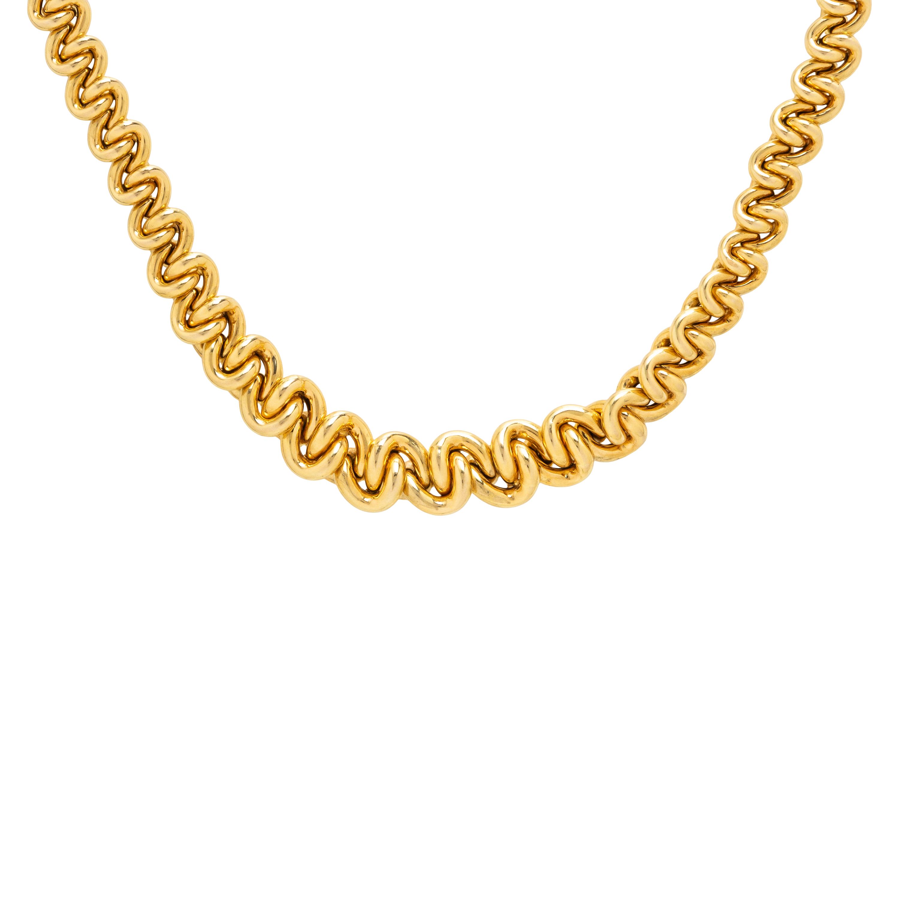 Gregg Ruth, Yellow Gold Link Necklace