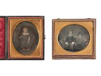 [EARLY PHOTOGRAPHY] 31 daguerreotypes of children of varying ages, incl. portraits ANSON and GURNEY.