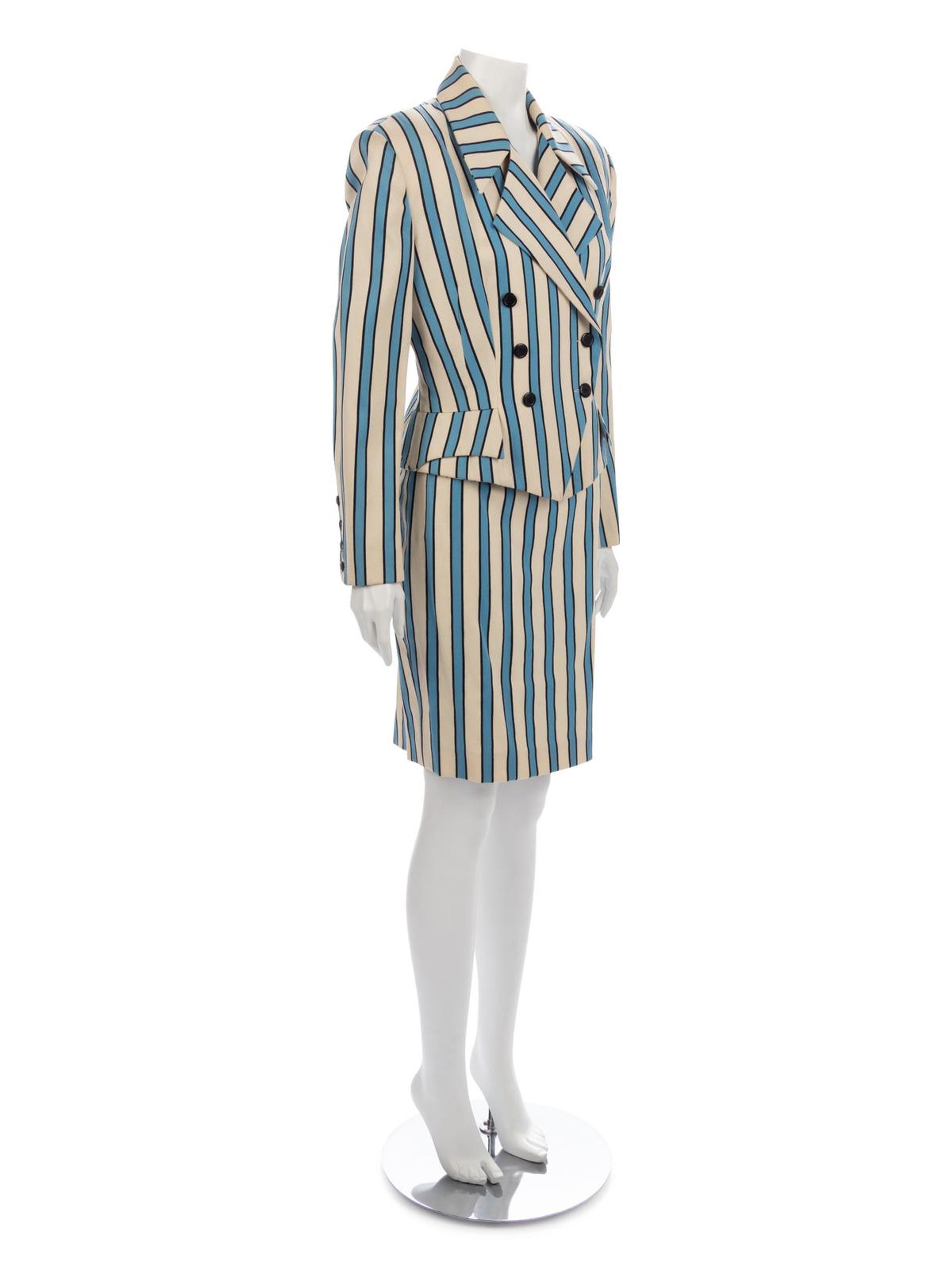 Two Designer Skirt Suits, 1980-90s: Valentino & Irene Remonville