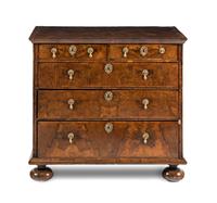A William and Mary Walnut Chest of Drawers