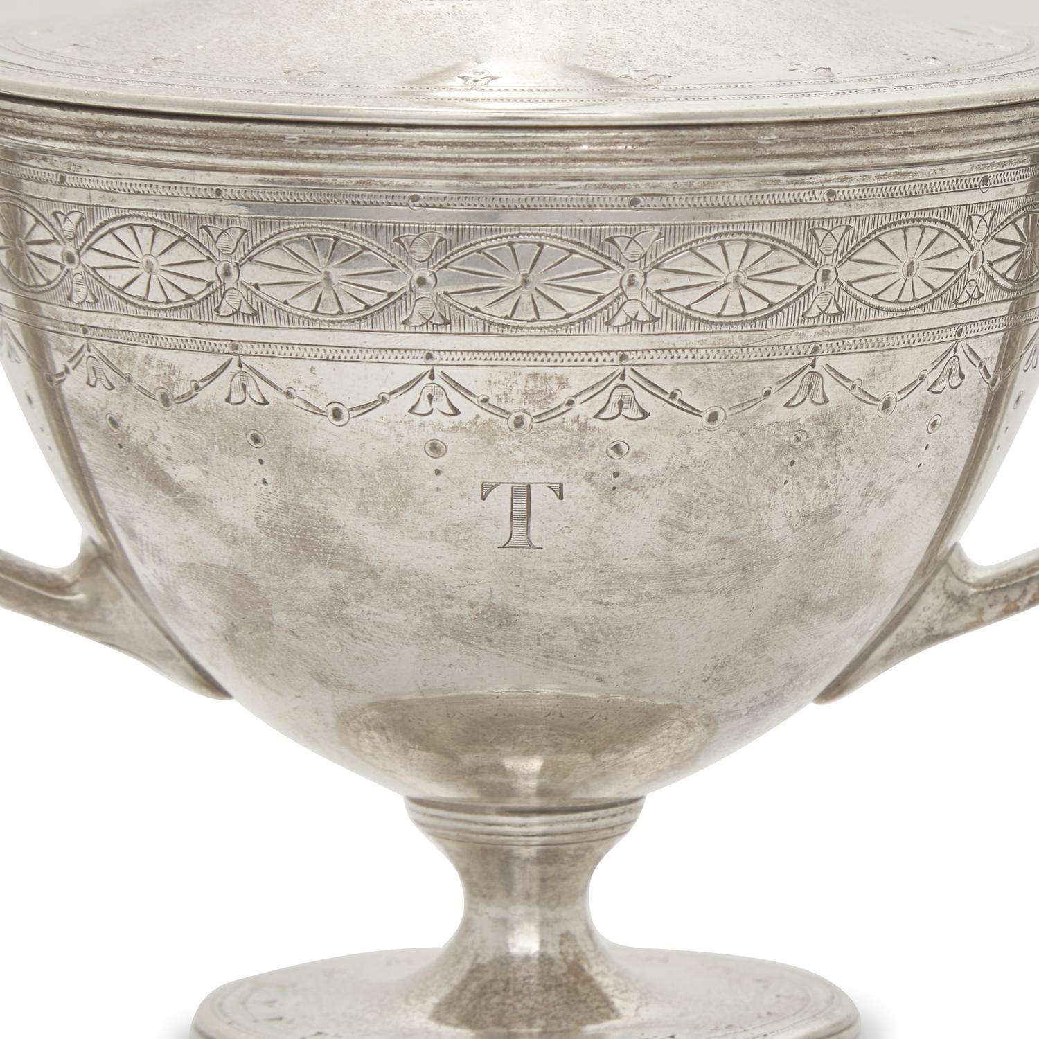A Tiffany & Co. Sterling Silver Creamer and Covered Sugar
