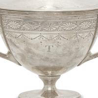 A Tiffany & Co. Sterling Silver Creamer and Covered Sugar
