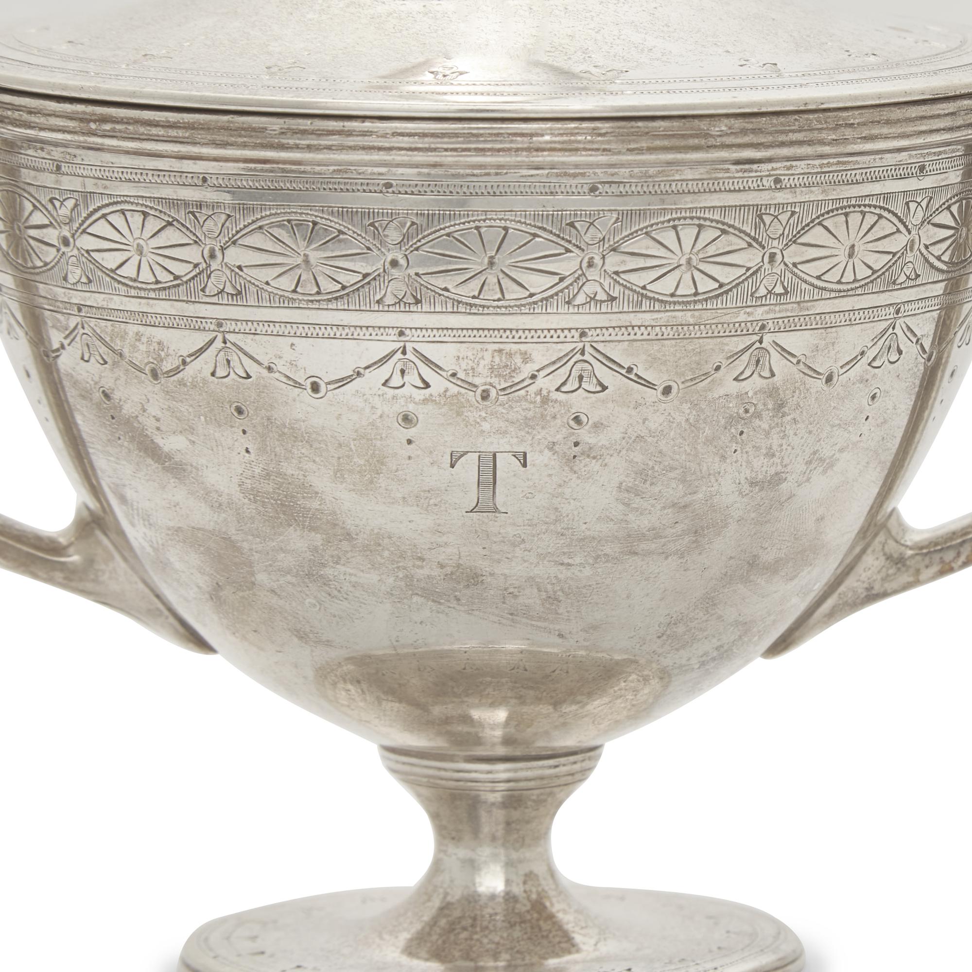 A Tiffany & Co. Sterling Silver Creamer and Covered Sugar