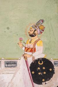 Seven Indian Miniature Paintings