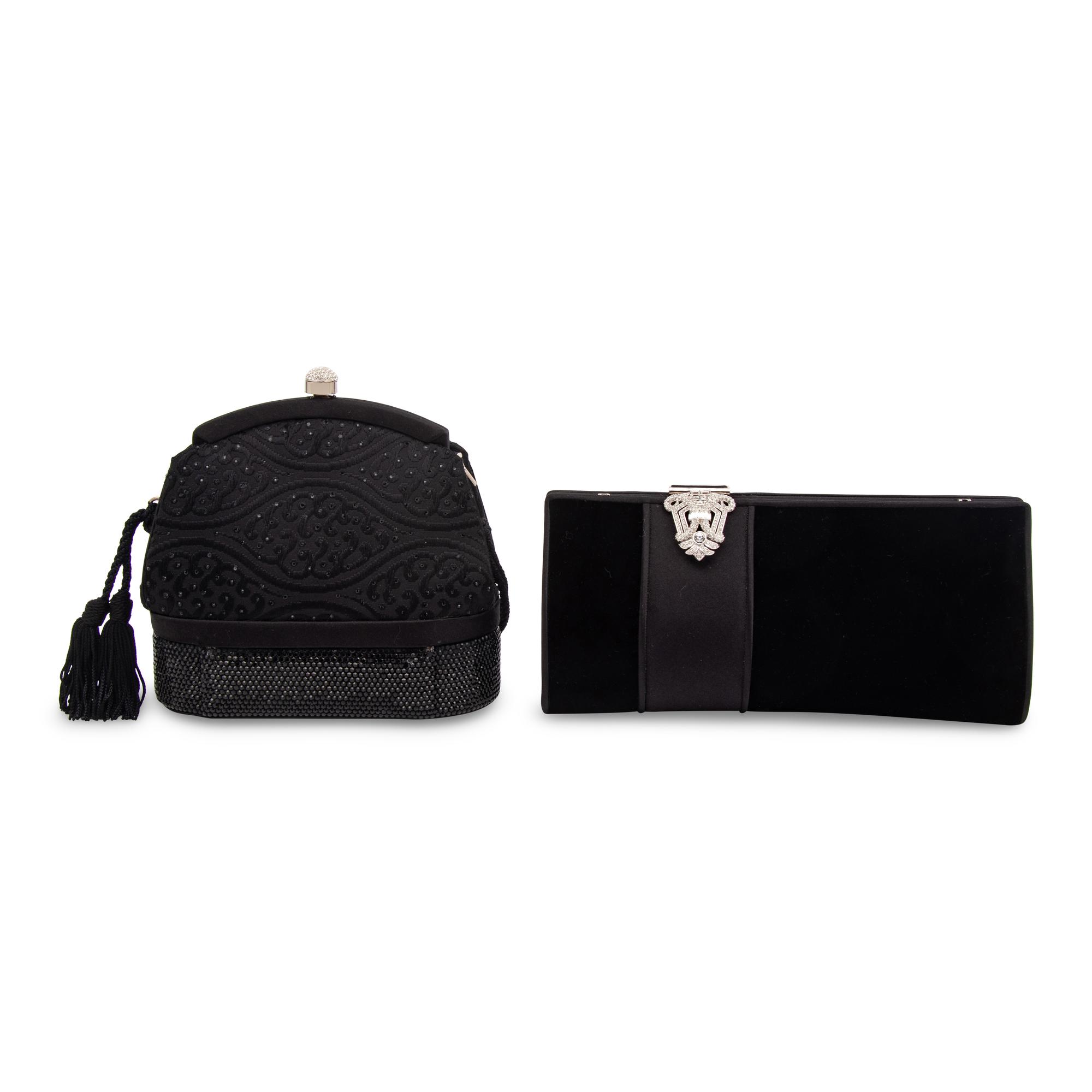 Judith Leiber, Two Black Evening Bags