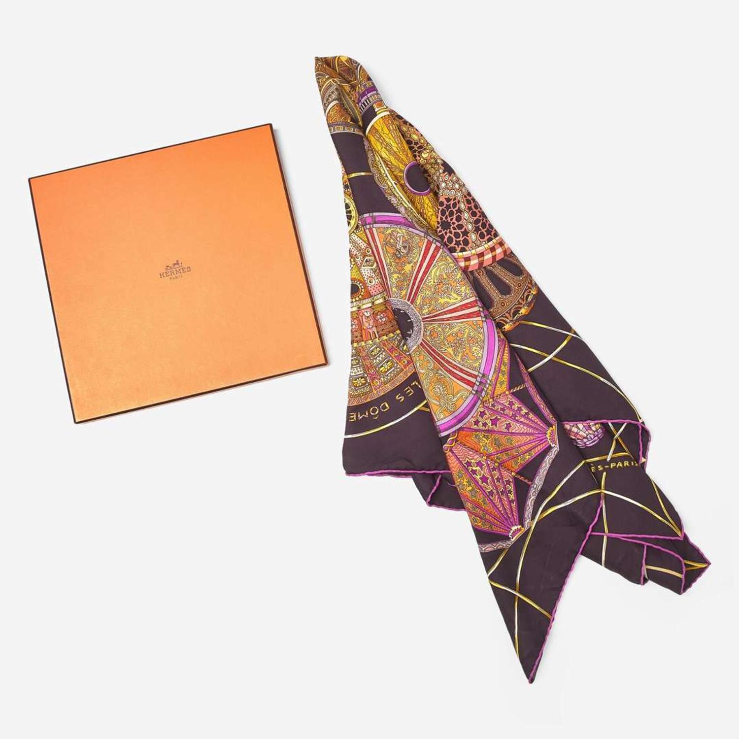 A Set of Two Hermès Silk Scarves Hermès