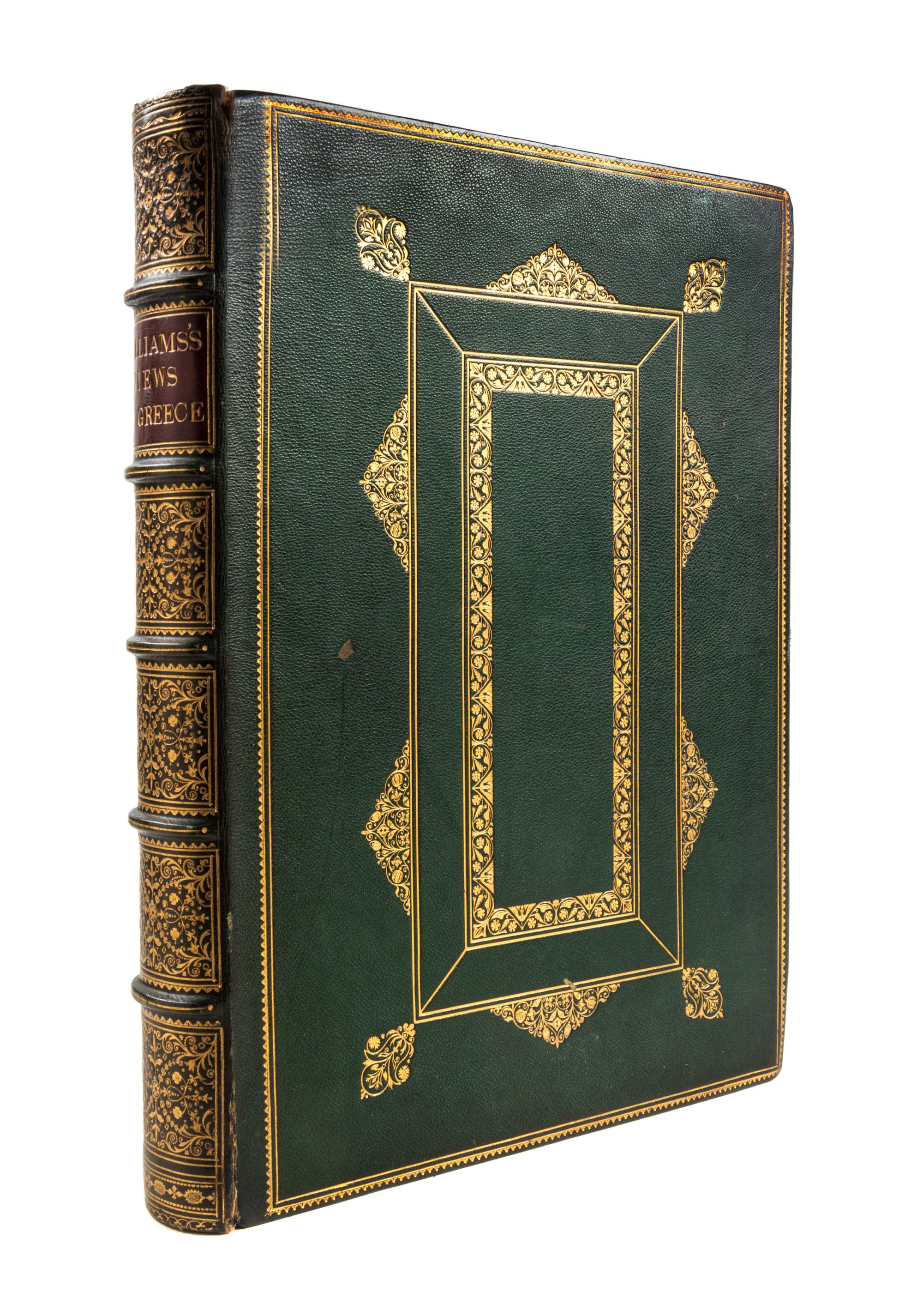 (GREECE) WILLIAMS, HUGH W. Select Views in Greece. London, 1829. 2 vols. in one. First ed. in book form.