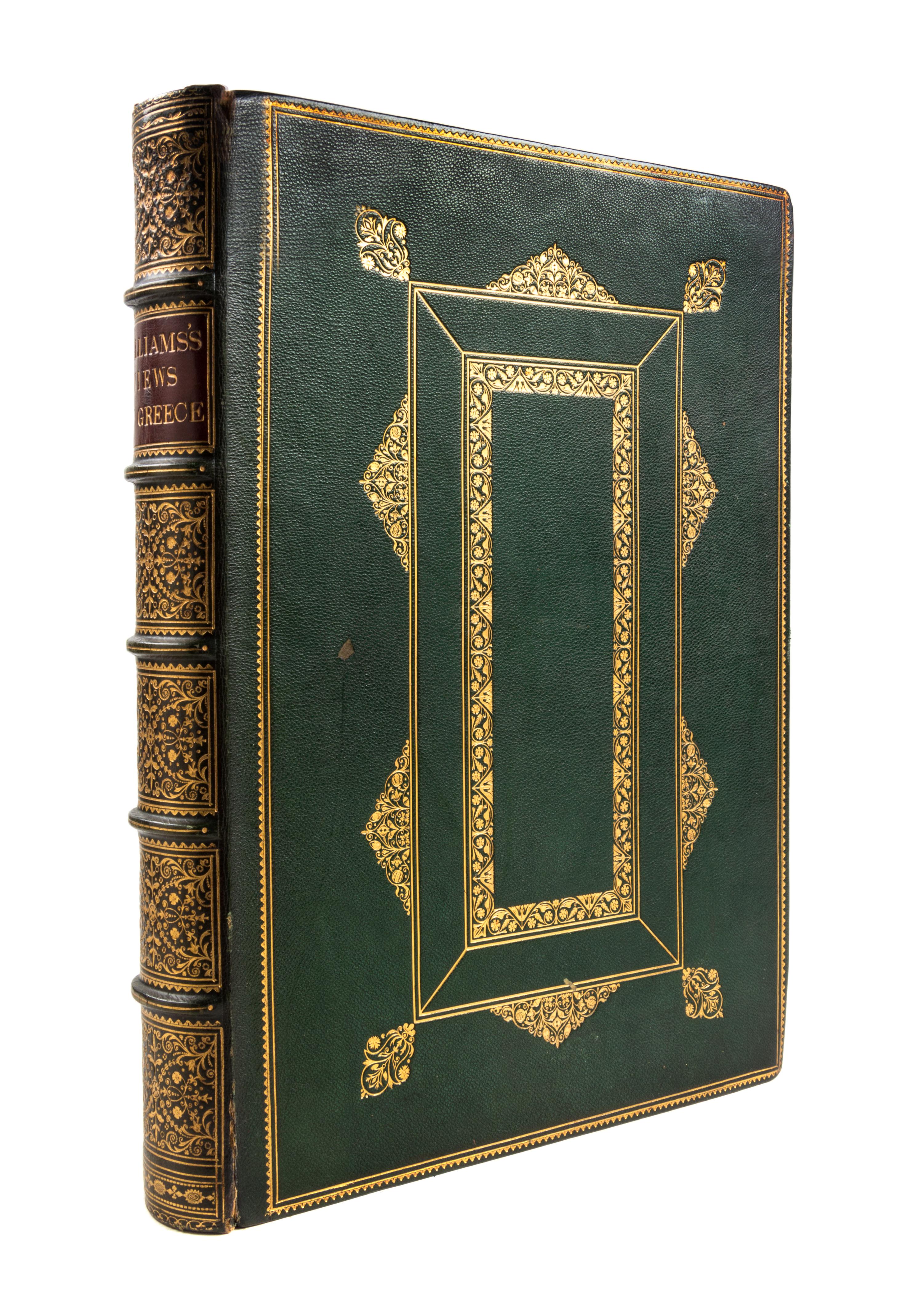 (GREECE) WILLIAMS, HUGH W. Select Views in Greece. London, 1829. 2 vols. in one. First ed. in book form.