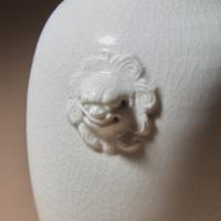 A Chinese Blanc-de-Chine Porcelain Baluster Vase, Qing Dynasty — 清 德化白瓷雙輔首耳瓶
