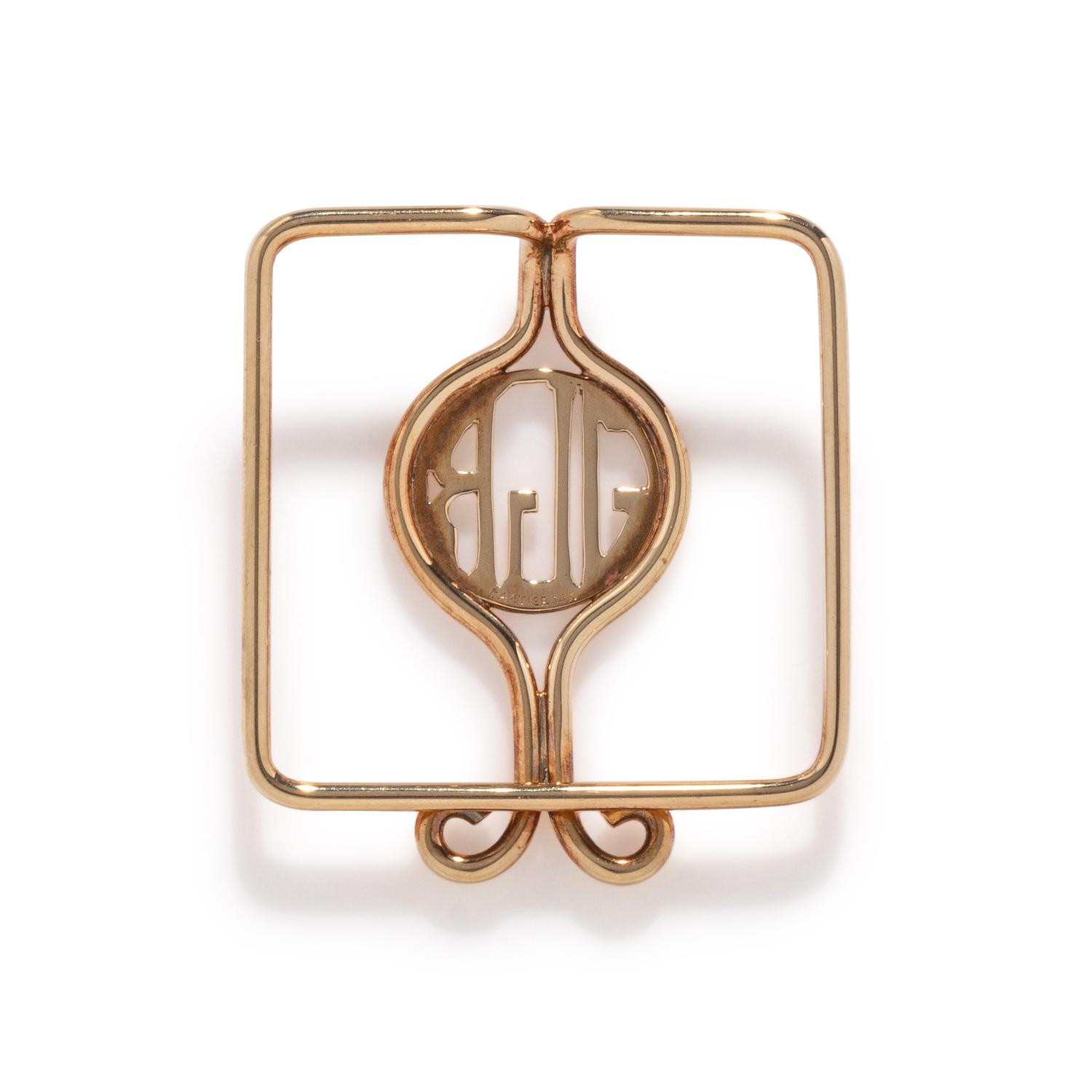 CARTIER, YELLOW GOLD MONEY CLIP