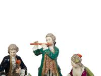 An Italian Capodimonte Polychrome and Gilt Painted Porcelain Figural Group — 19TH CENTURY