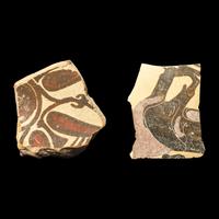 Two Corinthian Black-Figured Vase Fragments