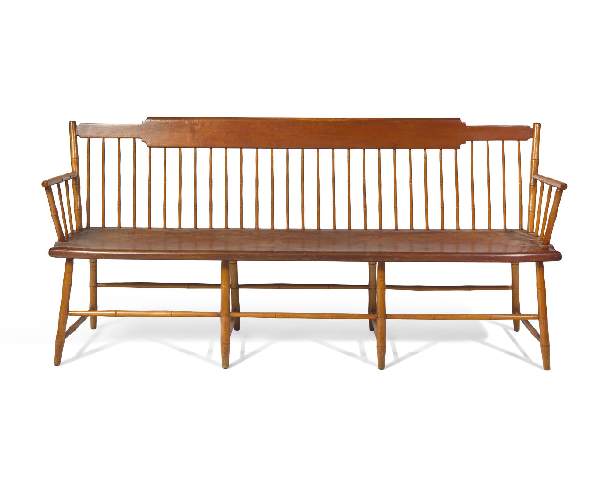 A Rod-Back Windsor Bench