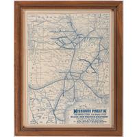 Two Rare Railroad Maps from the Union Pacific and Missouri Pacific Railways