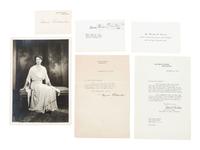 [POLITICS]. A collection of signatures of First Ladies, incl. Helen TAFT, Edith WILSON, Grace COOLIDGE, and Eleanor ROOSEVELT.