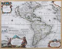 (Map) 18 3/4 x 23 3/4 inches. — L'Amerique Meridionale el Septentrionale, 1727