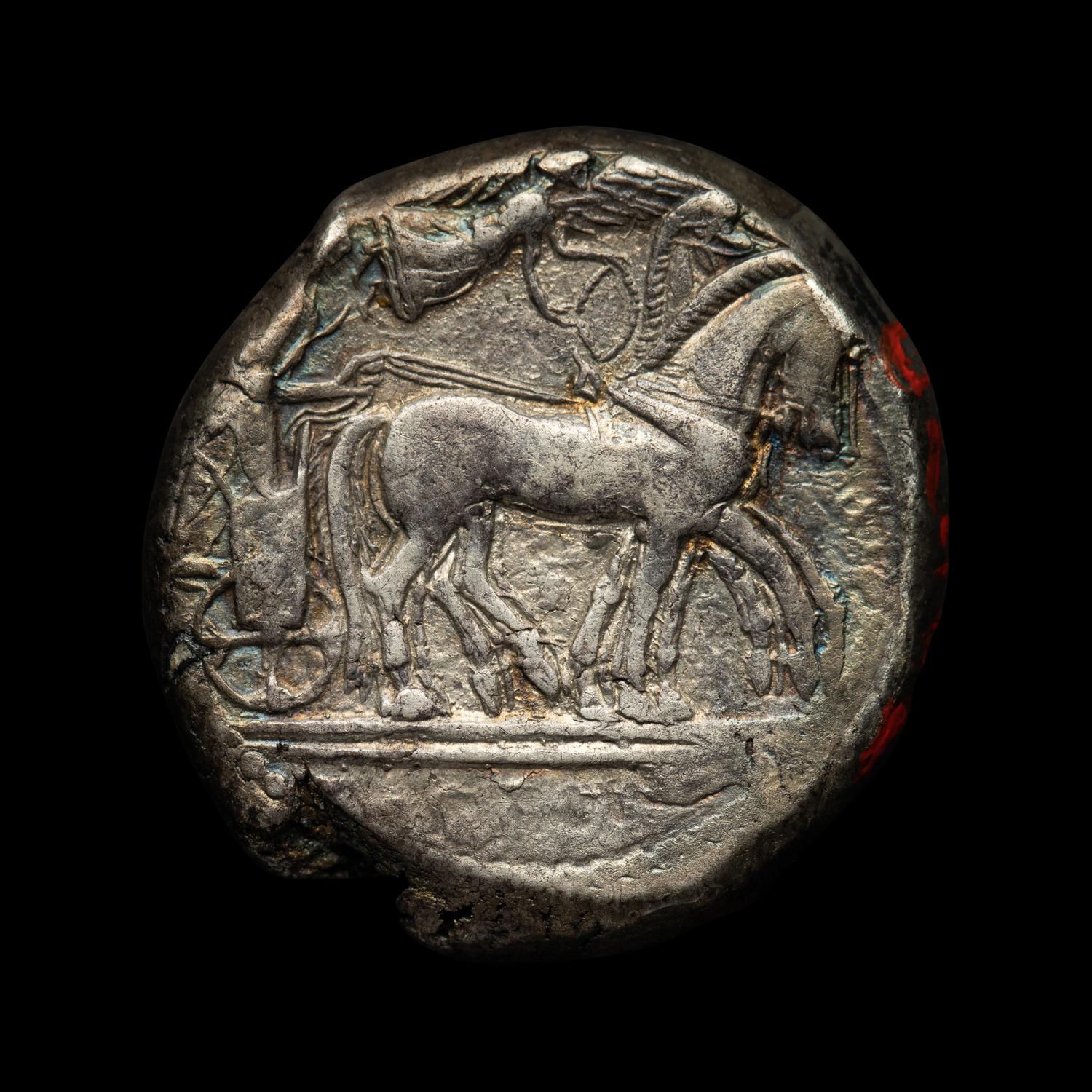 [ANCIENT] SICILY. Syracuse. AR Tetradrachm. (c. 450 BCE)