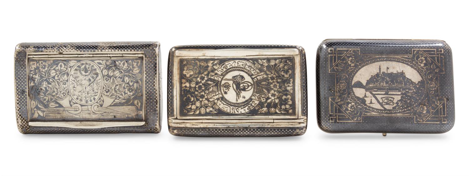 Three Silver Cigarette Cases