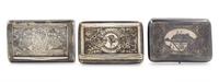 Three Silver Cigarette Cases