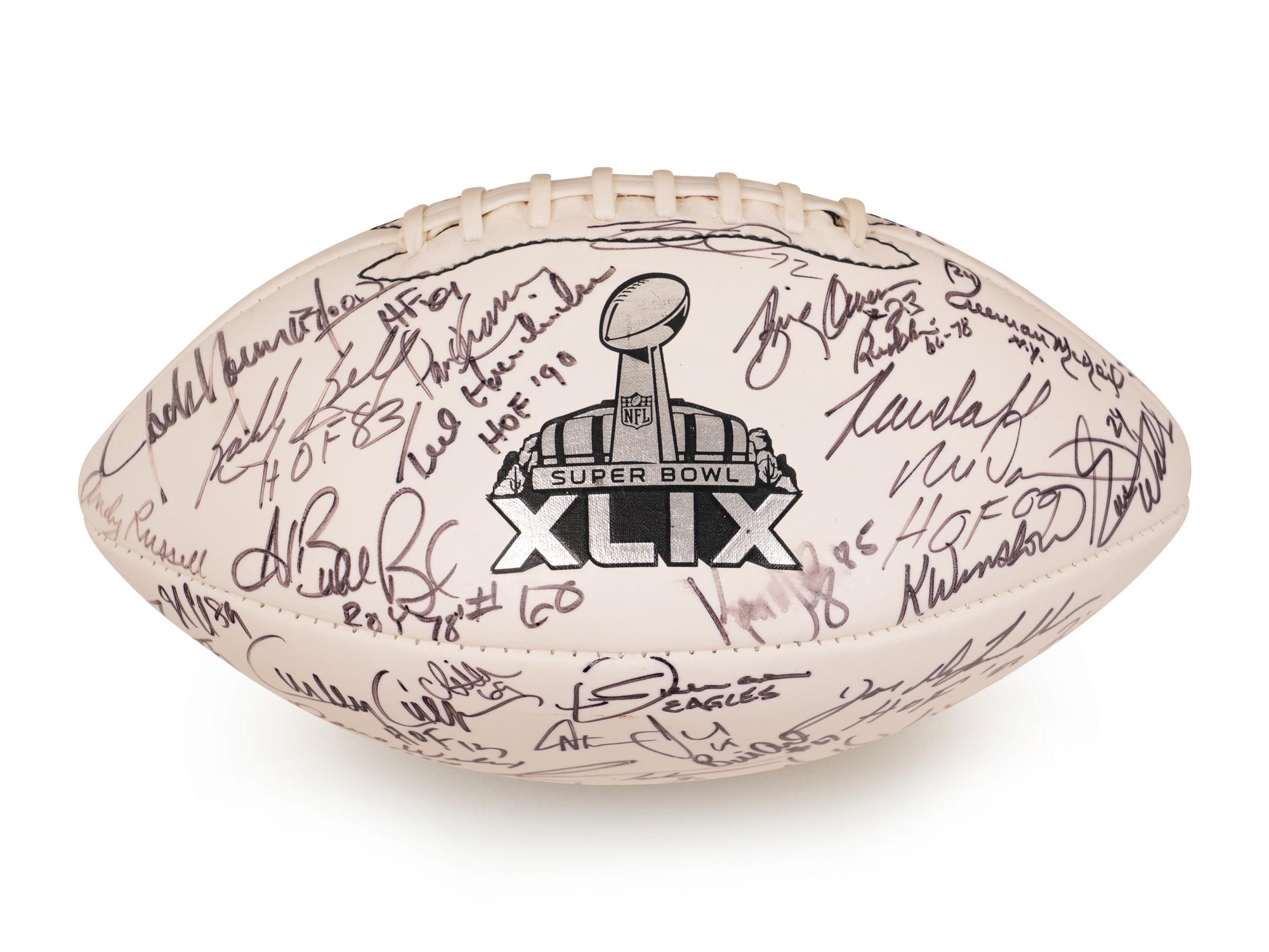 A Collection of Hall of Fame Helmets and Multi Signed Footballs Including Junior Seau, Jack Youngblood and Others