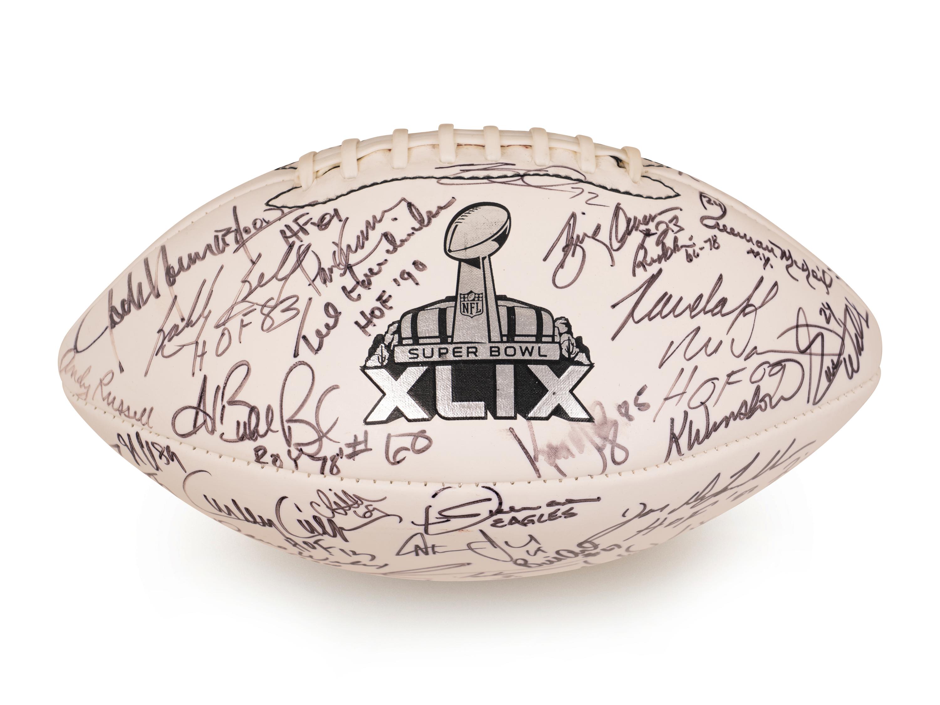 A Collection of Hall of Fame Helmets and Multi Signed Footballs Including Junior Seau, Jack Youngblood and Others