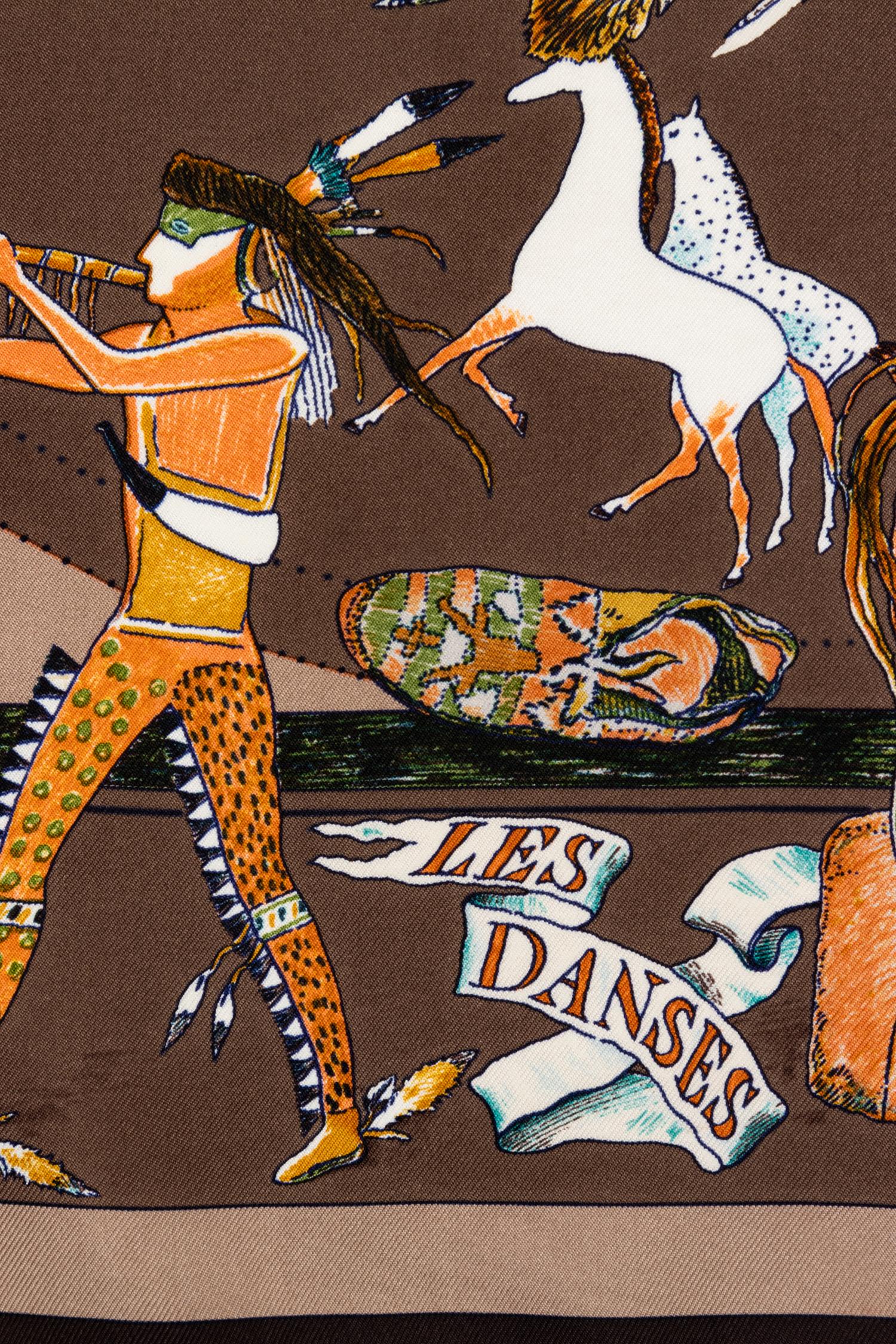 Hermès 90cm Silk Scarf, Carré, Kermit Oliver
