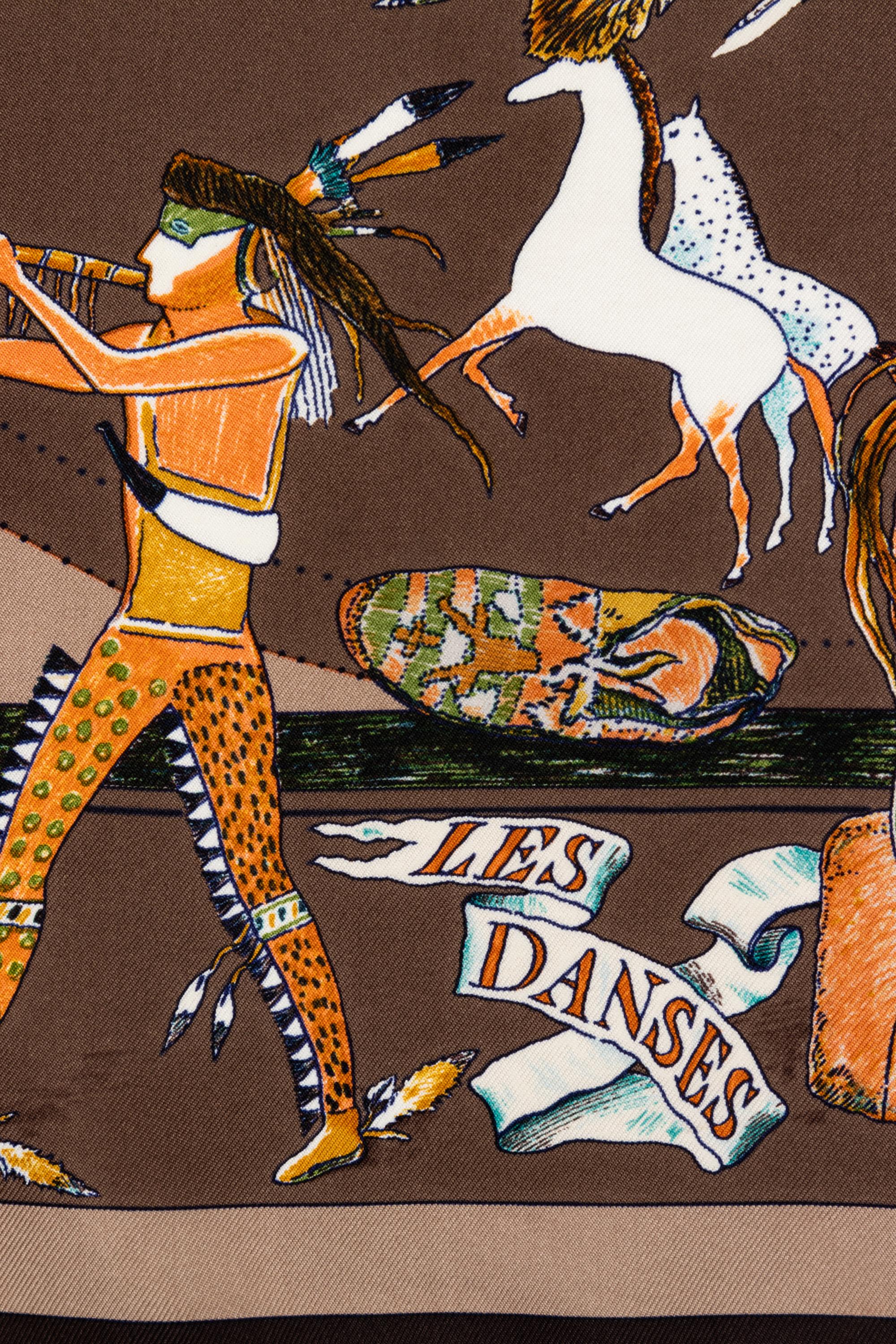 Hermès 90cm Silk Scarf, Carré, Kermit Oliver