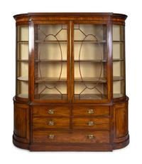 A George III Style Mahogany Breakfront — LATE 19TH/EARLY 20TH CENTURY