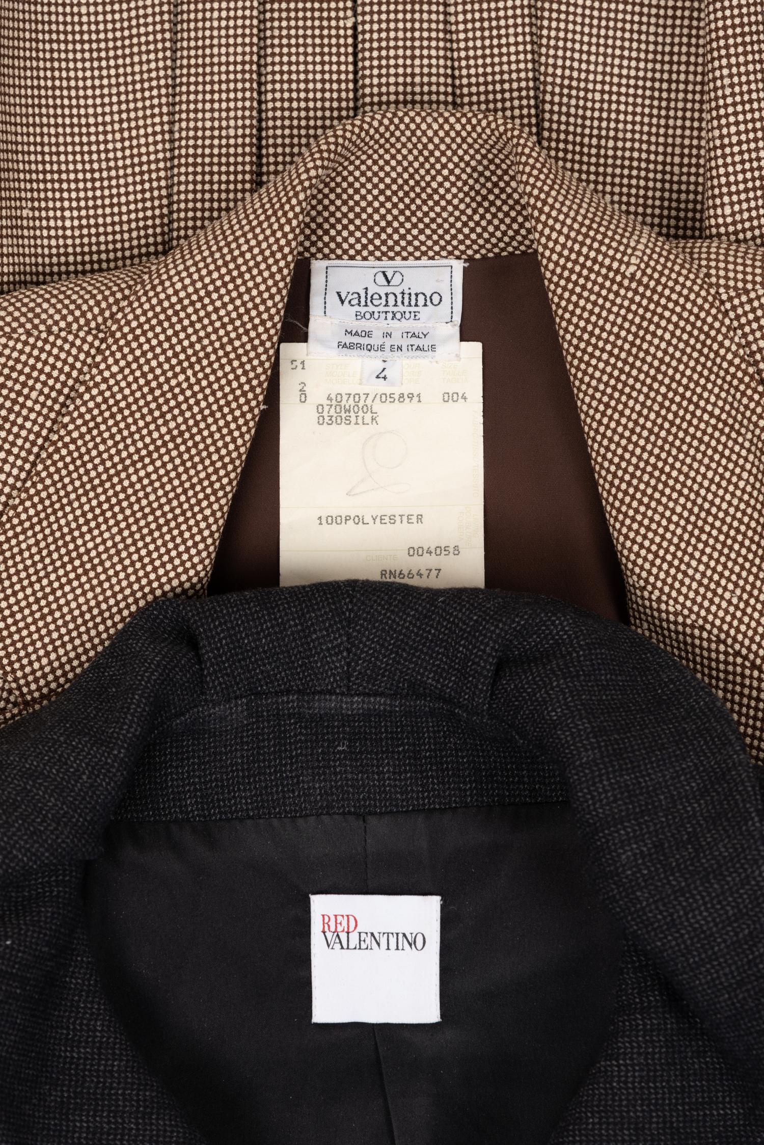 Two Valentino Suits and Two Jackets, 1980-2000s
