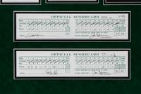 A Jack Nicklaus 1986 Masters Scorecard Signed Autograph Large Format Display,