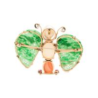 MULTIGEM AND DIAMOND BUTTERFLY BROOCH