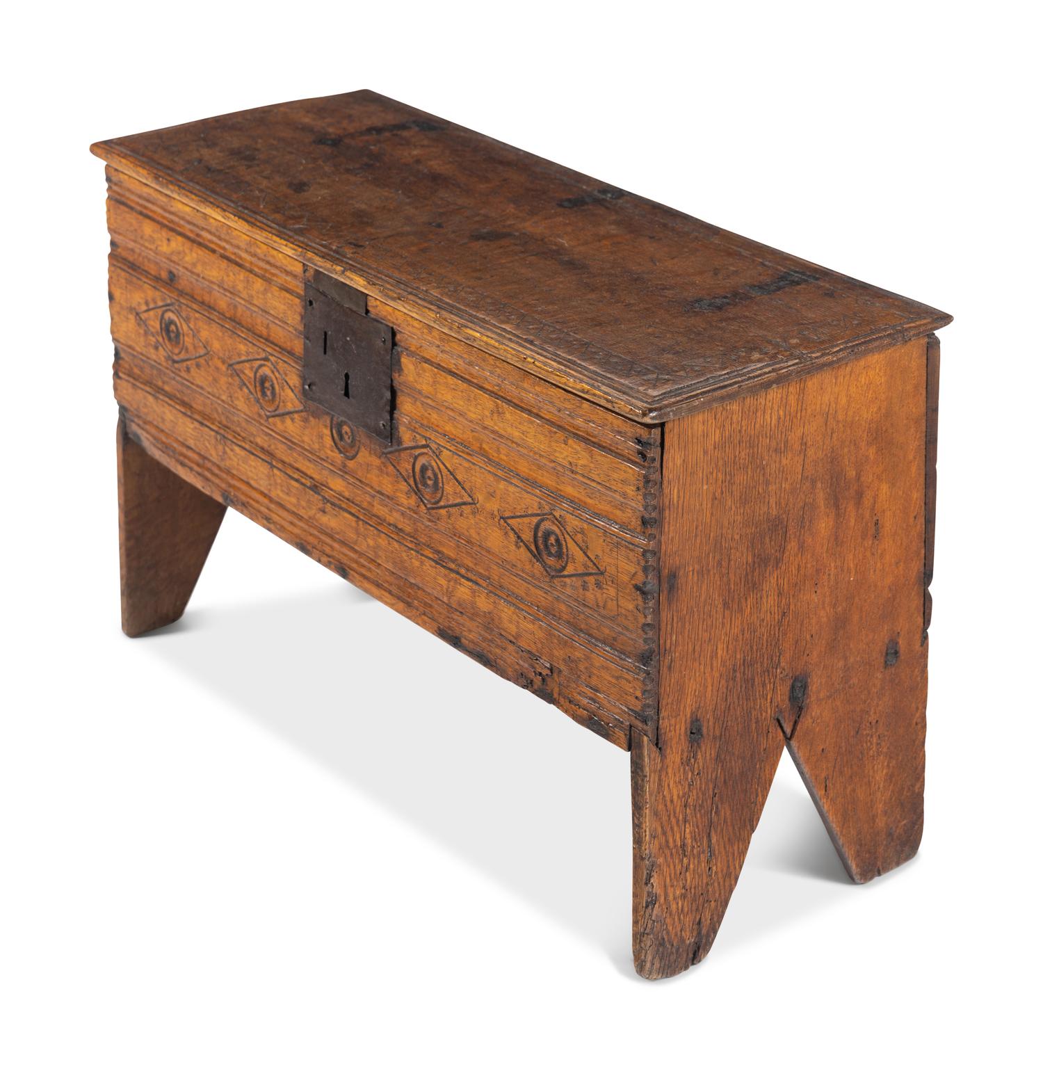 A Charles II Oak Coffer