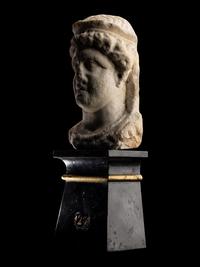 A Roman Marble Portrait Bust of a Woman