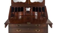 A George II Mahogany Bureau Cabinet