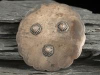 Navajo Stamped Silver Ash Tray